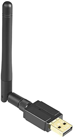 Bahwphry 1 juego de antena externa USB Bluetooth 5.3 de 100 m, receptor transmisor USB Bluetooth (negro)