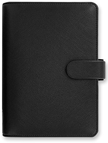 FILOFAX Saffiano Personal Organiser Black 2025