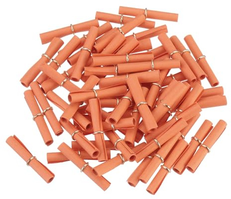 QUARKZMAN Mini Lose Tombola, 100 Stück Kleine Zettel für Botschaften für Valentinstag Jubiläum, Tombola Lose zum Selber Beschriften für Geburtstagparty Vereinsfest, Orange Rot