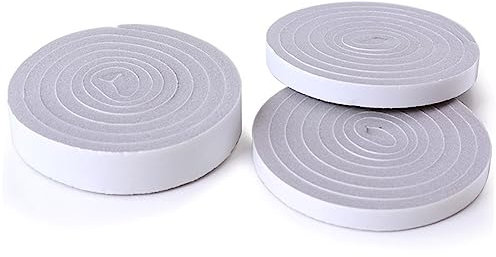 Ciieeo Door Draft Stopper Seal Strip 3cm Widened Sponge under Door Soundproof Blocker 2 Meter Roll Adhesive Noise Insulation