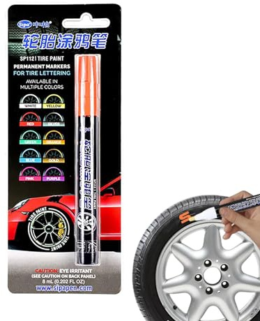 Wasserdichter Reifenmarker – Auto wasserfester Lackmarker mit Beschriftung | Ausbesserungsstift mit glatter Tinte für Reifen, Glasdosen, Steine, Segeltuchschuhe und Innenhöfe