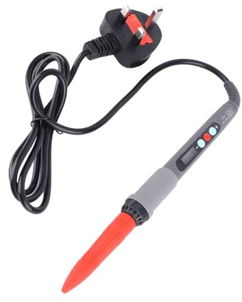 Digital Soldering Iron, 60W Insert Tool with Heat Set Tips M2 M2.5 M3 M4 M5 M6 M7 M8, Constant Temperature for 3D Printing, Wood Carving (UK Plug 100‑240v)