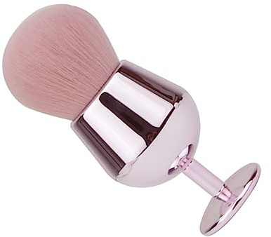 WRITWAA Pinceau à Blush Estompeur Synthétique Forme Originale Rose pour Femmes Maquillage Visage Poudre Fond de Teint Cosmétique