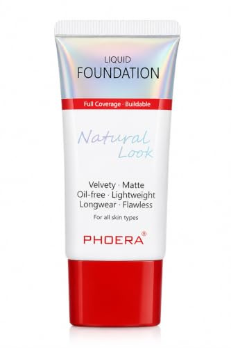 Glamza Phoera Foundation Full Coverage Makeup Set - 24hr Long Lasting Oil Control - Same Foundation Smarter Packaging (102 Nude)