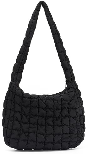 SUKUTU Bolso Grande Acolchado Monedero Acolchado para Mujer Crossbody Bolso Acolchado de algodón para el Hombro