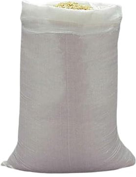 KEROPPA Saco para Obra, Pack de 10 Uds, Saco de Rafia para Escombros, 60x100 cm, Resistente a Desgarros, Reutilizable, Impermeable, Bolsa para Recogida de Escombros, Hojas, Arena, Blanco