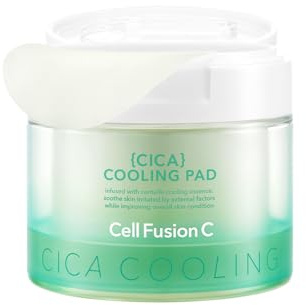 Cell Fusion C Post Alpha CICA Cooling Toner Pad - Redness Relieving & Cooling Korean Toner Pads | Centella Asiatica & Madecassoside | Hydrating, Soothing, Smoothing | 70 Pads / 6.08 fl.oz.