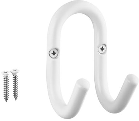 SOTECH klädkrok FARA 88 x 51 mm stål vit klädkrok väggkrok jacka krok hängare