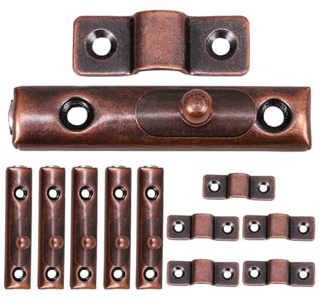 Loquet de Porte en Acier Inoxydable, 6 Sets, pour Portes Intérieures