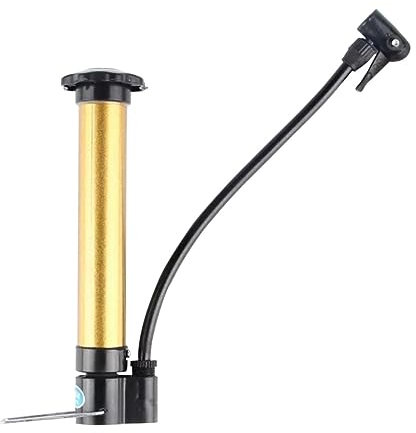 Hemobllo Fahrradluftpumpe Standpumpe Kleiner Hochdruck Handpumpe aus Eisen mit Gummidichtung für Fahrradreifen Transport und Radfahren
