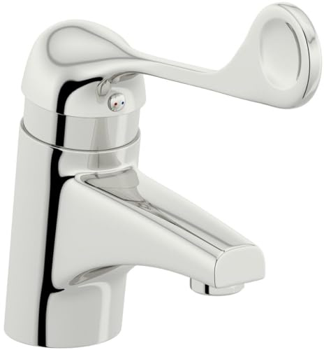 TMV3 Mitigeur thermostatique pour lavabo – Fiable, sûr, contrôle de la température réglable, finition chromée durable, idéal pour salle de bain et cuisine, installation facile, conforme au Royaume-Uni