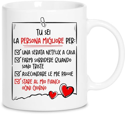 Tazza San Valentino Divertente Uomo - Regali Divertenti per Lei Originali | Tazze Simpatiche Donna - Regali Scherzosi per Lui - Idee Regalo per Coppia - Regalo Simpatico fidanzato e Fidanzata Simpatica