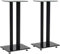 vidaXL 2X Supporti per Altoparlanti Vetro Temperato a Colonna Nero Stand Casse