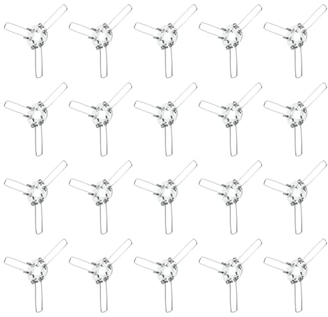 Balacoo 20Pcs 3- Forks Lámpara de Resorte Clips de Resorte: Pantalla de Soporte de Pantalla Lámpara Sombra Sombra Lámpara Lámpara de Hardware Accesorios