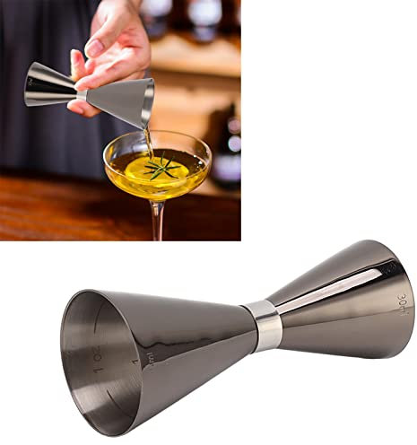 Otufan Jigger à Cocktail, Double Extrémité En Acier Inoxydable 304, Tasse à Mesurer le Vin, Jiggers Pour Alcool 1oz 2oz Avec Échelle Pour Bar Barman De Fête à Domicile(C)