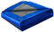 STARPYNG-100g/m² Blau-Silber 3mx3m Abdeckplane, Planenabdeckung, Wasserdicht, UV-beständig, witterungsbeständig, Abdeckung von Autos, Booten, Innenhöfen, Camping, Holzplane