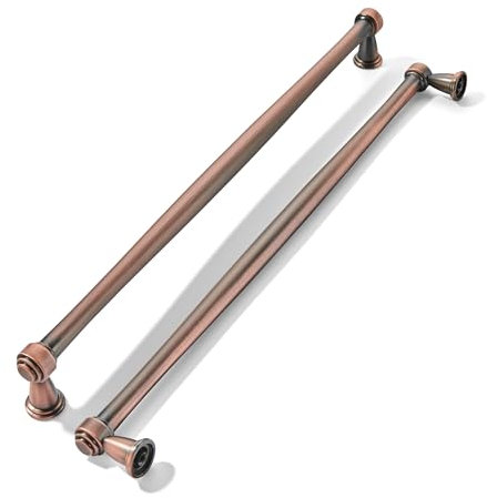 khtumeware Schrankgriffe aus gebürstetem antikem Kupfer, 30,5 cm, Vintage-Stil, für Küchenschrank, Schubladen, Kommoden, 6 Stück