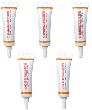 Graisse pour outils de jardin - 5 pièces Graisse de rasaer pour le débardeur de longue durée, buse filetée tuyaux d'huile lubrifiants, lubrifiant pour engrenages | ENTRETIEN EN EN OUTDOOR