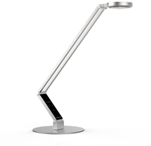 Durable Luctra Table Radial Base Schreibtischlampe LED Dimmbar, Aluminium, LED Schreibtischlampe Modern, Human Centric Lighting, Tischlampe Touch, LED Tischlampe, Büro Lampe LED Licht, Lampe Tisch