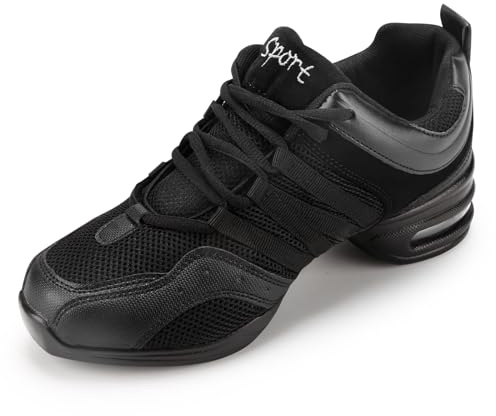 PADGENE Chaussures de Jazz pour Femmes, Chaussures de Danse à Semelle Molle en Satin pour Femmes, à Talons Hauts Chaussures de Danse pour Jazz/Latin/National Mark/Rumba/Cha Cha