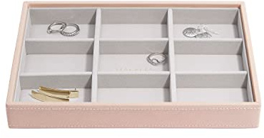 Stackers Boucles d'oreilles classiques rose pâle
