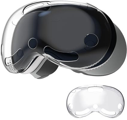 DamonLight Protective Case Shell Cover for Apple Vision Pro Accessories, VR TPU Soft Skin for Vision Pro Headset