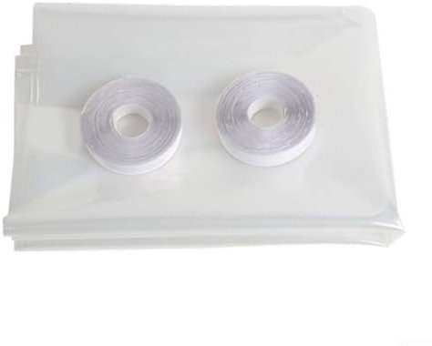 Feegow Film isolant transparent pour fenêtre - Pour isolation thermique des fenêtres - Film PVC anti-poussière et contre le froid - Pour fenêtre d'hiver (120 x 160 cm)
