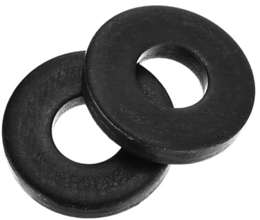 QUARKZMAN 20 Stück Runde Unterlegscheiben M12 x 30 x 5 mm, Kohlenstoffstahl Dichtscheiben Schwarz Beilagscheiben Set, O Ring Flache Dichtungsringe für Schrauben Muttern Gewindestange
