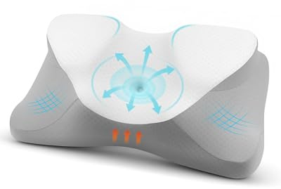 Feagar Almohada Cervicales y Cuello - Ergonómica Almohadas Cervical de Espuma Viscoelastica para Dormir, Soporte Cervical y Cuello Confortable Almohada para Descanso Nocturno