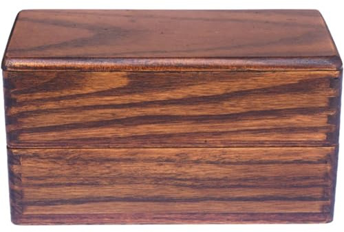 Brxmpn Bento-Lunchbox, Doppellagige Bento-Box, Traditionelle Bento-Lunchbox Aus Natürlichem Holz Im Japanischen Stil, Sushi-kit-Box Für Reisen, Schule, Camping