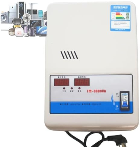 Estabilizador de Voltaje Automático 220V, 8800W/15000W/20000W/30000W Transformador de Voltaje CA, Estabilizador de Baja Tensión Para Fuente de Alimentación Hogar, Para Refrigerador