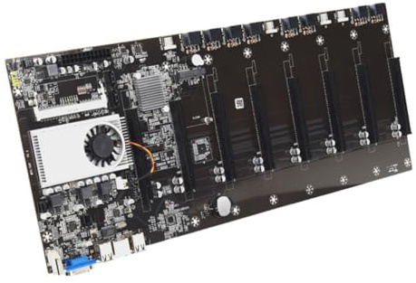 Housoutil Placa Base para Minador de CPU Consumo de Energía y Ranuras para GPU para Minería de Criptomonedas