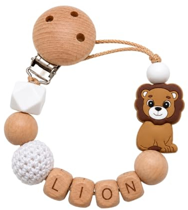 Individuell gestaltetes Babygeschenk personalisiertes baby geschenk mit Namen für Mädchen oder Junge Baby Geschenk personalisiert zur Geburt & Taufe Löwe Leon