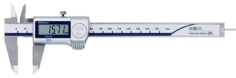 Digital ABS Messschieber CoolantProof IP67, 0-150 mm, runde Tiefenmessstange