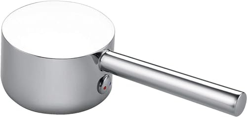 RXXR Tap Handle Lever Compatible with 35mm Tap Cartridge (Cartridge Stem 9 * 9mm), Faucet Replacement Handles for Hot and Cold Mixer Taps, Polished Chrome Finish (Sliver tap Handle)