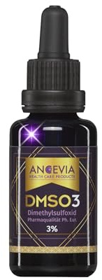ANCEVIA DMSO 3 – med pipett 30 ml – dimetylsulfoxidlösning DMSO lösning 3 % – 99,9 % renhet Ph. Eur. - Läkemedelskvalitet – utspädd formel – exakt dosering – i MIRON violett glas