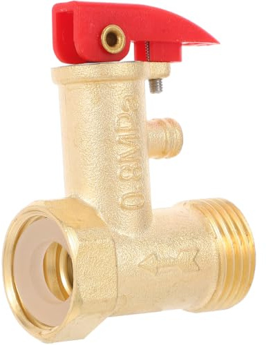 Water Heater Exhaust Valve Brass Pressure Relief Valve 2cm | Golden Finish, Wide Compatibility, Prevents Excessive Pressure Buildup