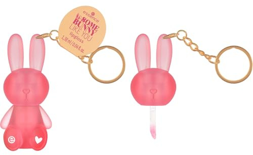 essence SOMEBUNNY LIKE YOU lipgloss, Nr. 01, Pink, glänzend, schimmernd, vegan, ohne Parabene, ohne Mikroplastikpartikel, Nanopartikel frei, 1er Pack (1.38ml)