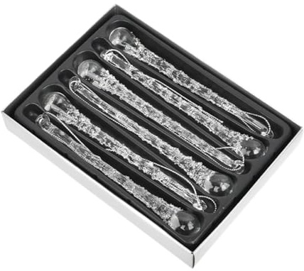 Colcolo 6 Adornos de carámbanos de para de, decoración para el de, Recuerdos de Fiesta de Invierno en Interiores.