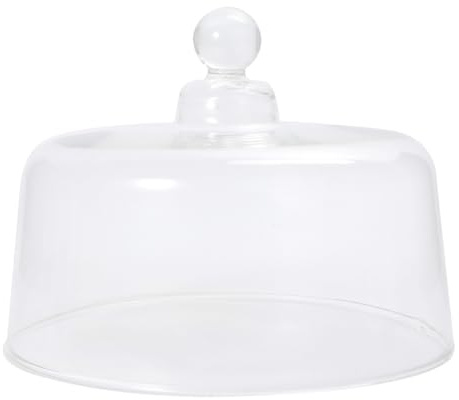 ANDRESLAD Cubierta Transparente para Tartas y Alimentos Campana Protectora Polvo Diseño Ligero y Portátil Altura para Exhibición y Repostería