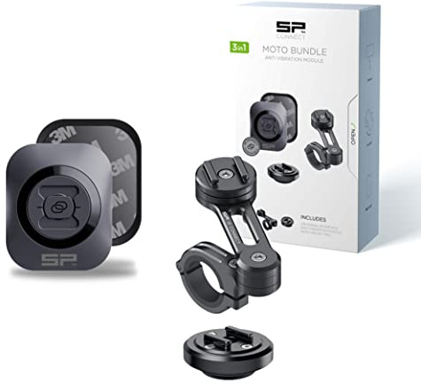 Moto Bundle AVM Universal Interface | Universeller Handyhalter für Motorrad Bike Moped Roller | Zubehör für alle Smartphone Handys wie iPhone Samsung | Gadget Halterung für Navi Phone Holder