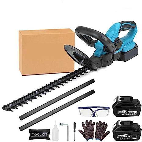 ARTGOS Recortadora de setos inalámbrica, Recortadora de setos eléctrica, Recortadora de batería for césped, Tijeras eléctricas for Herramienta de jardín de 18v Cortacésped