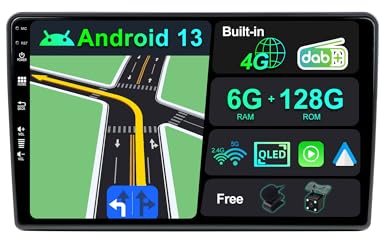 BXLIYER [Eingebaut 4G DAB] 6G+128G - Android 14 Autoradio für FIAT Ducato/Citroen Jumper/Peugeot Boxer - Kabellos Carplay/Android Auto - Kamera + MIC - IPS 9 Zoll 2 Din - SWC Fast-Boot 360-CAM DSP