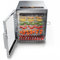 Arendo – Déshydrateur alimentaire avec contrôle de température 500 W - Déshydrateur en Inox pour viande fruits légumes - Minuterie 24h, 30° à 90° degrés - 8 plateaux - Food Dehydrator - GS - sans BPA