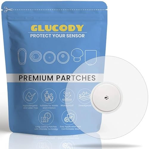 GLUCODY 10pc Parches Sensor Freestyle Libre 2 Hipoalergénicos, Impermeables, Transpirables Y Suaves Con La Piel/Marca Especializada En Parche Sensor Freestyle Libre 2 Complementos Diabetes
