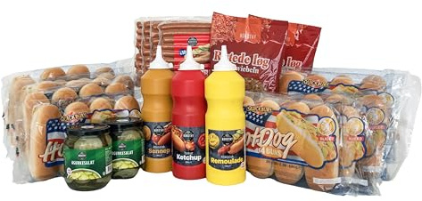 Mega Hot Dog Party Kit – Für die perfekte Party mit 40 Hot Dogs