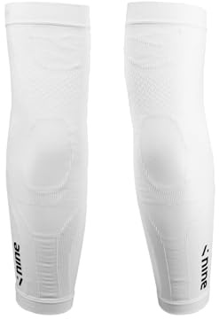 ninesquared - Net - Manguitos técnicos de voleibol protectores transpirables elásticos unisex 1 par, Color blanco., S/M