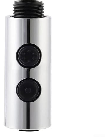 Jotekonoby Ausziehbarer Küchenarmaturkopf, G1/2, Ersatz-Sprühdüse, ABS-Wasserhahn-Sprühgerät, Dual-Modus, Duschblase, Küchenspüle, Mischbatterie für Ersatzteil (Galvanisierung)