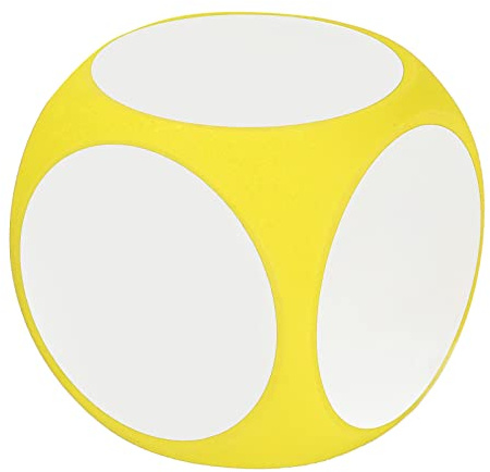 Mtlavishishing asciugare i dadi cubici portatili pulibili scrittura su dadi vibranti color insegnamento accessorio blu blu (Giallo)