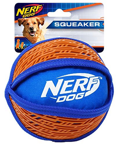 Nerf Dog VP6647E Force Grip Ball, 15 cm, rot/blau